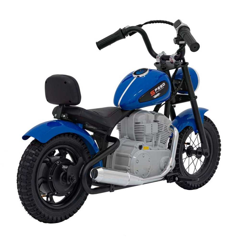 Elektrinis motociklas SPEED Power, Blue-Elektromobiliai vaikams, Motociklai-e-vaikas