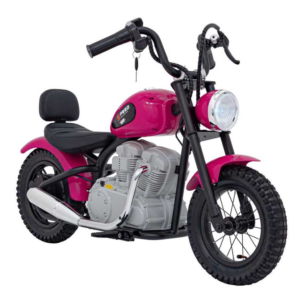 Elektrinis motociklas SPEED Power, Pink-Elektromobiliai vaikams, Motociklai-e-vaikas