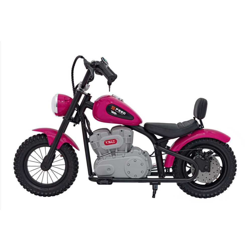 Elektrinis motociklas SPEED Power, Pink-Elektromobiliai vaikams, Motociklai-e-vaikas