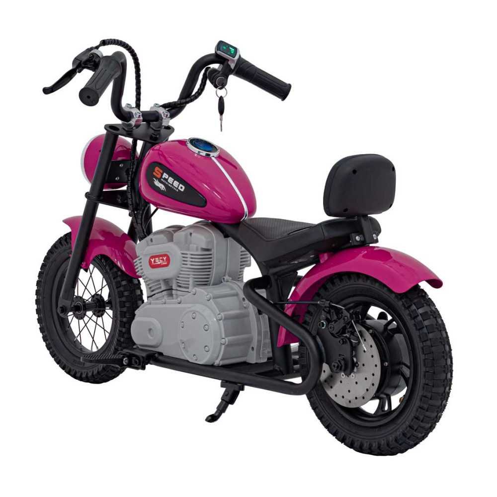 Elektrinis motociklas SPEED Power, Pink-Elektromobiliai vaikams, Motociklai-e-vaikas