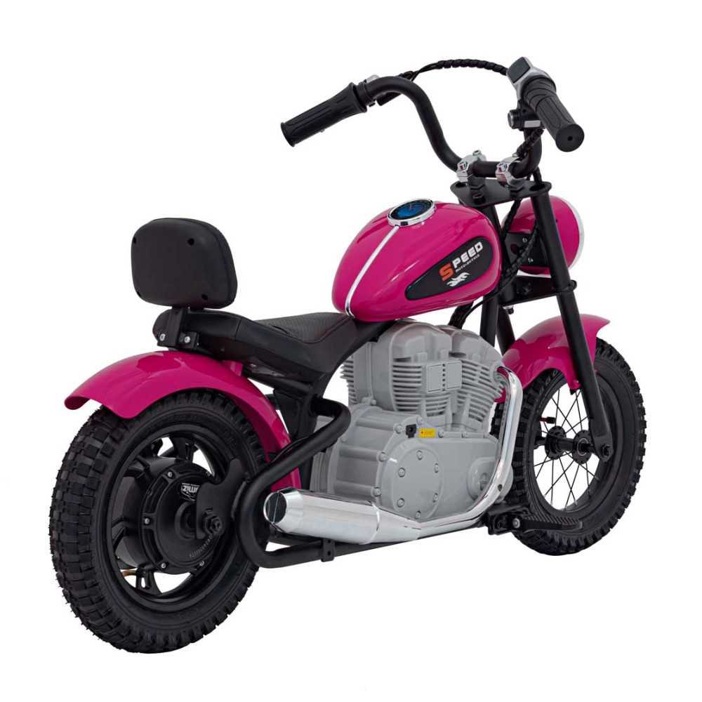 Elektrinis motociklas SPEED Power, Pink-Elektromobiliai vaikams, Motociklai-e-vaikas