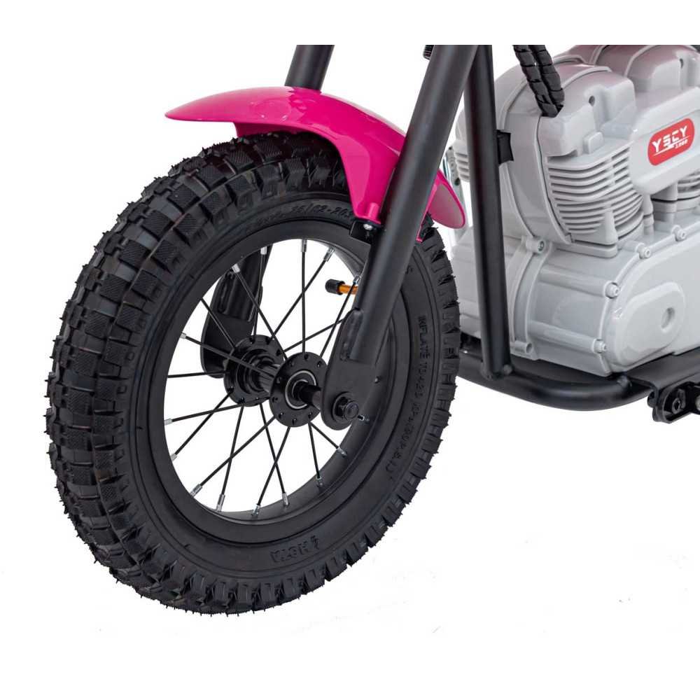 Elektrinis motociklas SPEED Power, Pink-Elektromobiliai vaikams, Motociklai-e-vaikas