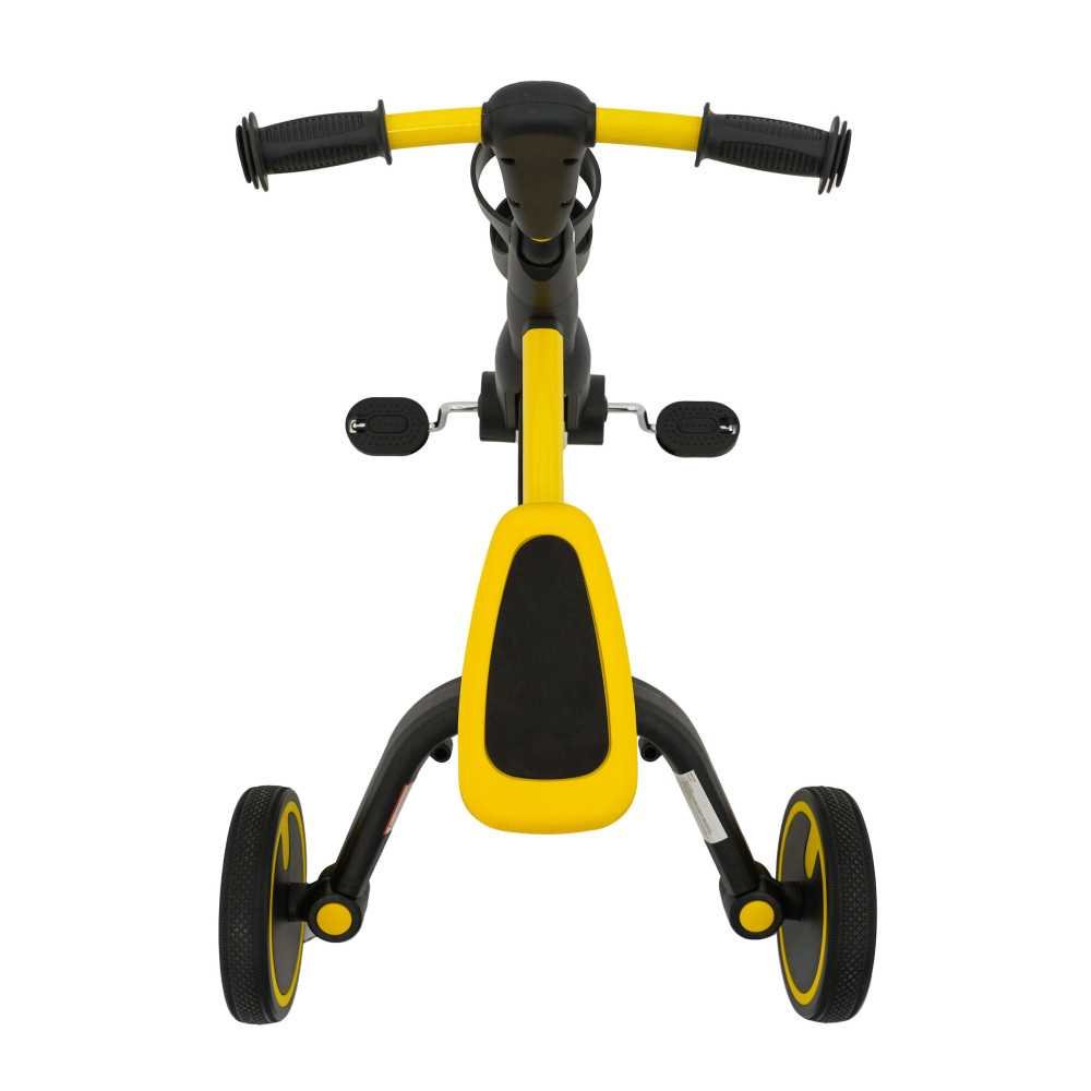 Dviratis Happy Bike 3in1 Sportrike, Yellow-Judėjimui, Balansiniai dviratukai, Triratukai vaikams-e-vaikas