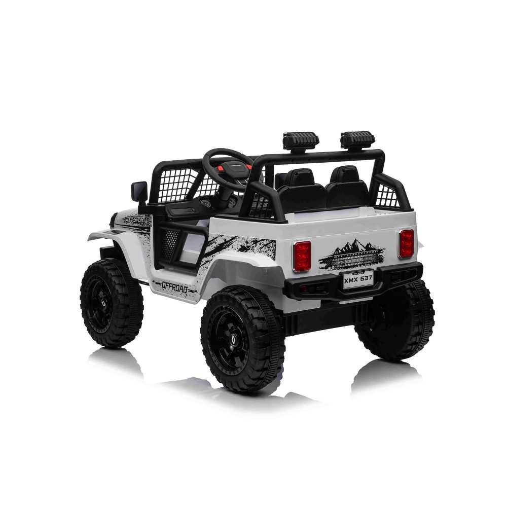 Elektromobilis OFF ROAD SPORT 4x4, White-Elektromobiliai vaikams, Visureigiai-e-vaikas