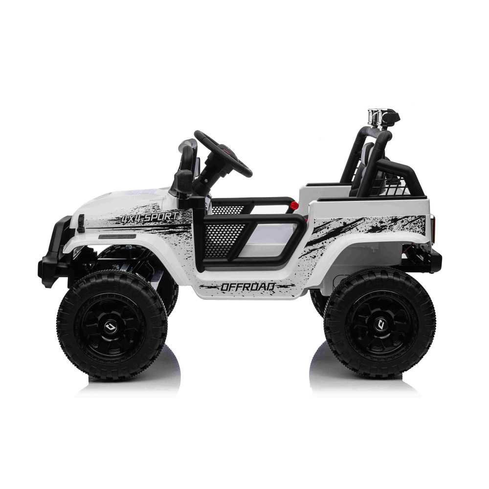 Elektromobilis OFF ROAD SPORT 4x4, White-Elektromobiliai vaikams, Visureigiai-e-vaikas