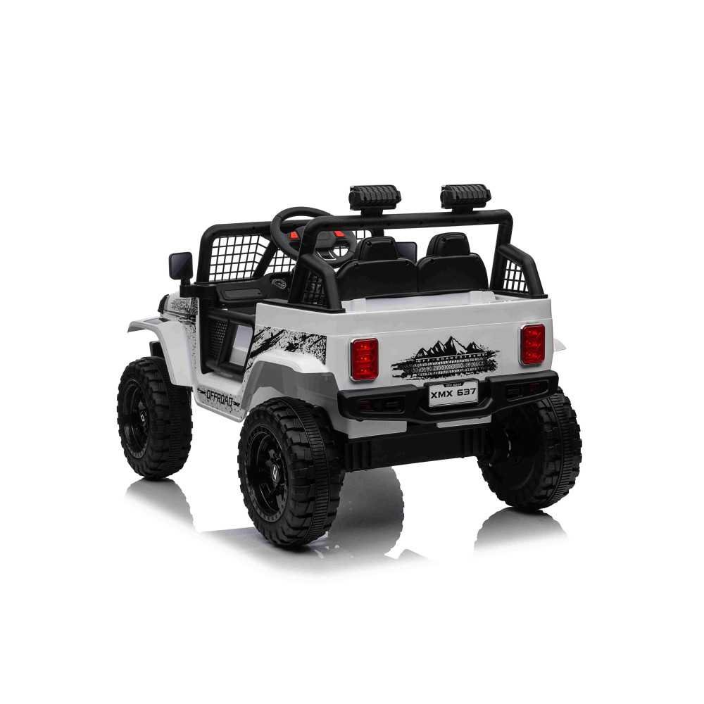 Elektromobilis OFF ROAD SPORT 4x4, White-Elektromobiliai vaikams, Visureigiai-e-vaikas