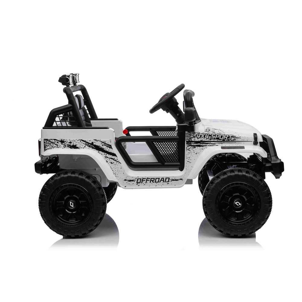 Elektromobilis OFF ROAD SPORT 4x4, White-Elektromobiliai vaikams, Visureigiai-e-vaikas