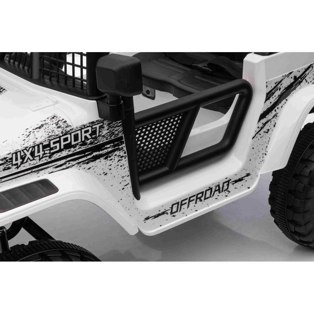 Elektromobilis OFF ROAD SPORT 4x4, White-Elektromobiliai vaikams, Visureigiai-e-vaikas