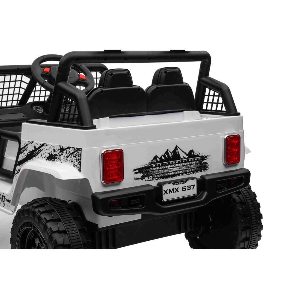 Elektromobilis OFF ROAD SPORT 4x4, White-Elektromobiliai vaikams, Visureigiai-e-vaikas