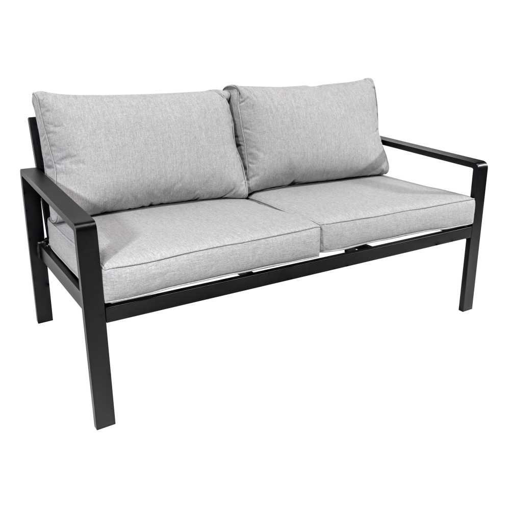 Aliuminio sodo baldai Sofa + du foteliai + stalas