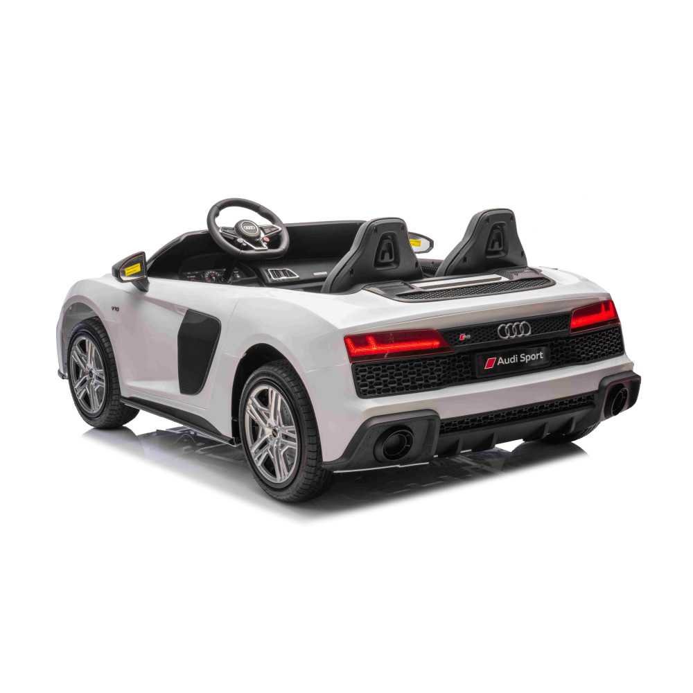 Elektromobilis Audi Spyder R8 LIFT STRONG, White-Elektromobiliai vaikams, Mašinos-e-vaikas