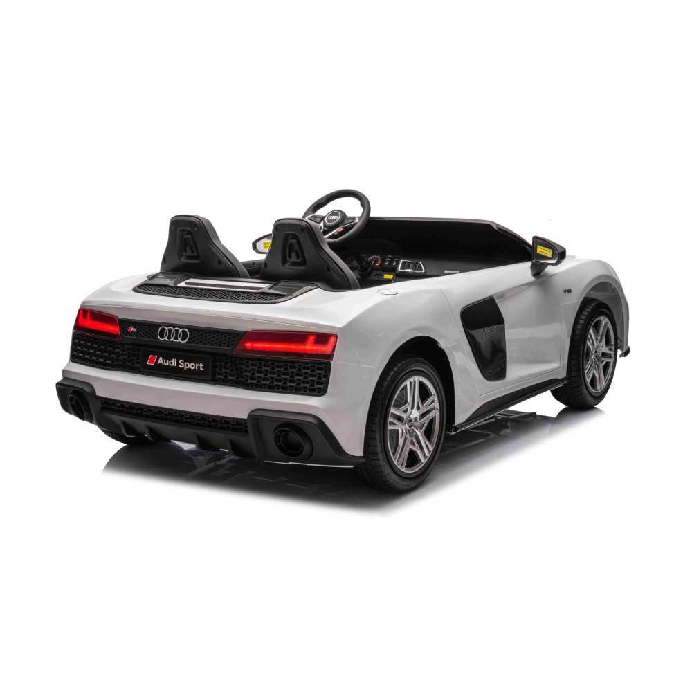 Elektromobilis Audi Spyder R8 LIFT STRONG, White-Elektromobiliai vaikams, Mašinos-e-vaikas