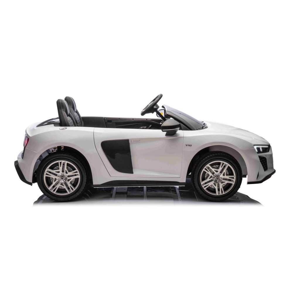 Elektromobilis Audi Spyder R8 LIFT STRONG, White-Elektromobiliai vaikams, Mašinos-e-vaikas