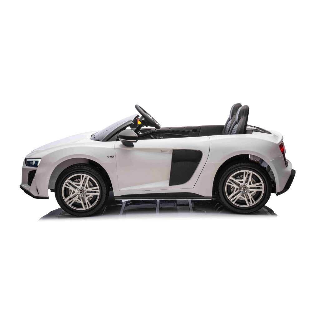 Elektromobilis Audi Spyder R8 LIFT STRONG, White-Elektromobiliai vaikams, Mašinos-e-vaikas