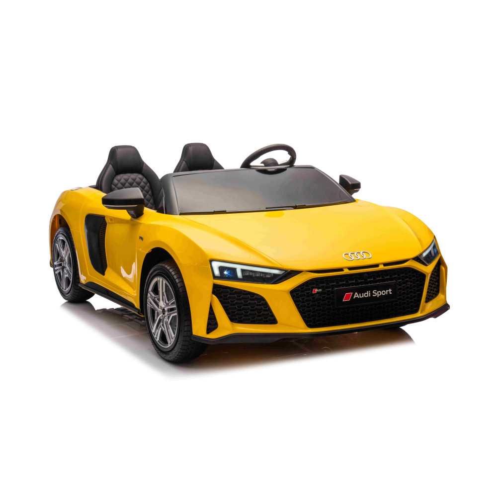 Elektromobilis Audi Spyder R8 LIFT STRONG, Yellow-Elektromobiliai vaikams, Mašinos-e-vaikas