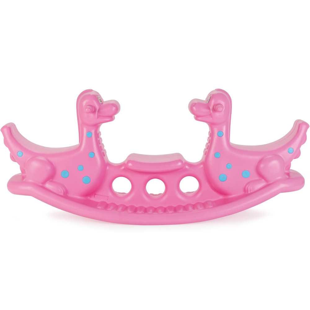 WOOPIE Daugiaviečių sūpynių "Dino Swing Balancing Rocker Pink-LEKER-e-vaikas