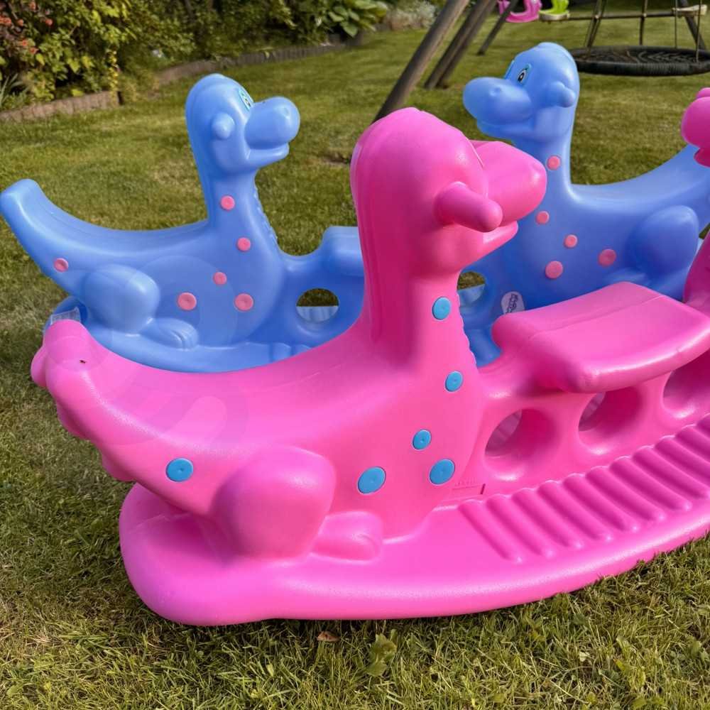 WOOPIE Daugiaviečių sūpynių "Dino Swing Balancing Rocker Pink-LEKER-e-vaikas