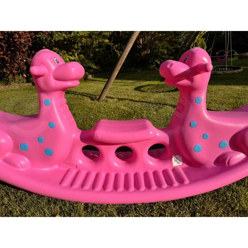 WOOPIE Daugiaviečių sūpynių "Dino Swing Balancing Rocker Pink-LEKER-e-vaikas