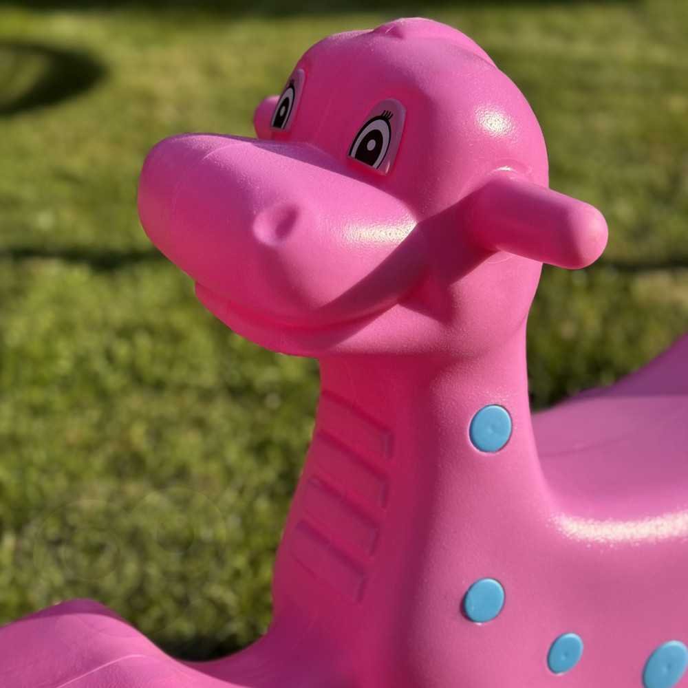 WOOPIE Daugiaviečių sūpynių "Dino Swing Balancing Rocker Pink-LEKER-e-vaikas