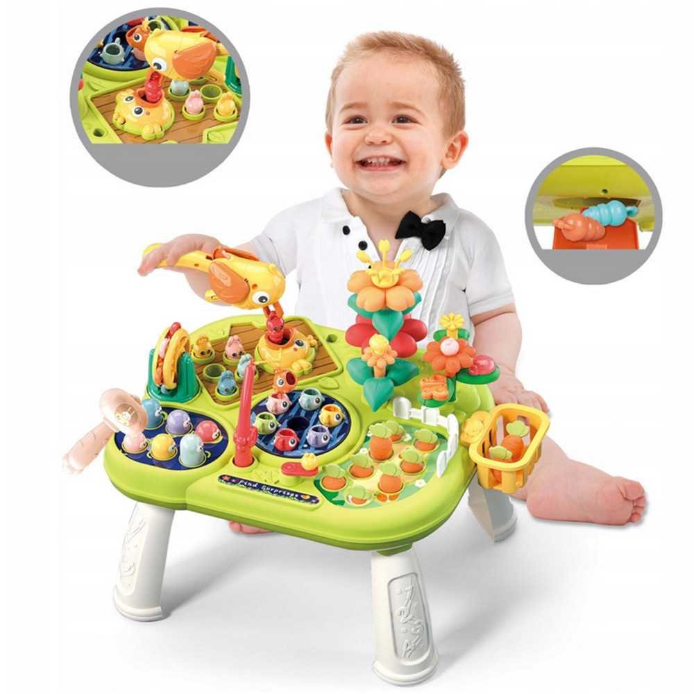 WOOPIE BABY Interaktywny Multistolik Edukacyjny 8w1 Montessori					