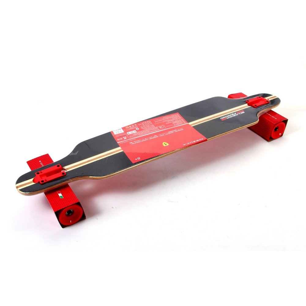 FERRARI bambukinė riedlentė Longboard, juoda, FBW15