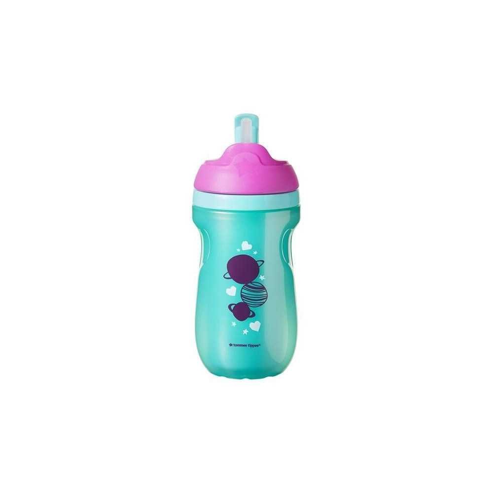 470249 BIDON SŁOMKA GIRL 260 ML. 12 + Tommee Tippee