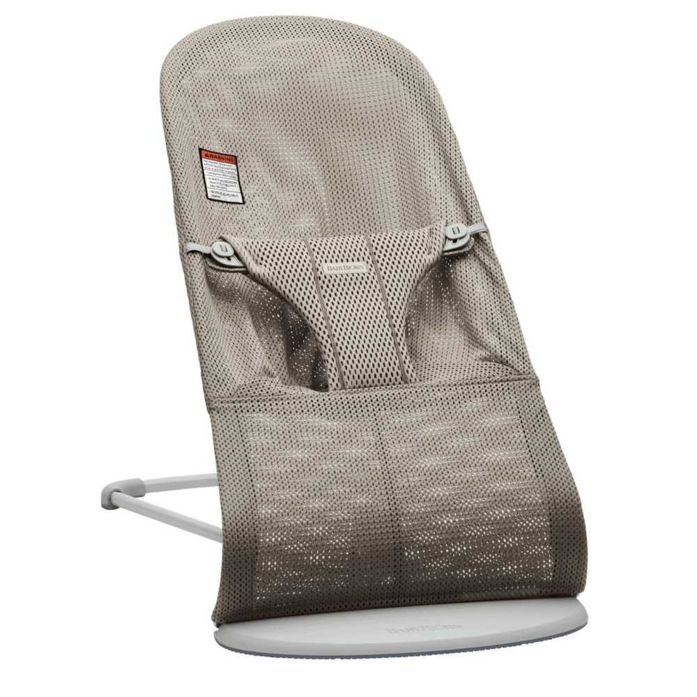 BABYBJÖRN gultukas BLISS Mesh, grey/beige + žaislas, 606102-Miegui, Gultukai ir sūpynės-e-vaikas