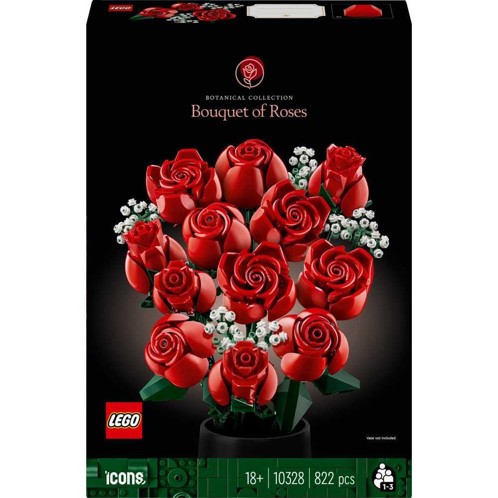 Konstruktorius 10328 LEGO® Icons Botanicals Rožių Puokštė-Žaislai, Konstruktoriai, Lego, statybiniai blokai-e-vaikas