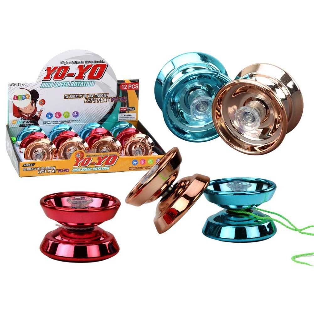 Yoyo Aluminum Classic Yoyo Blue Gold Red