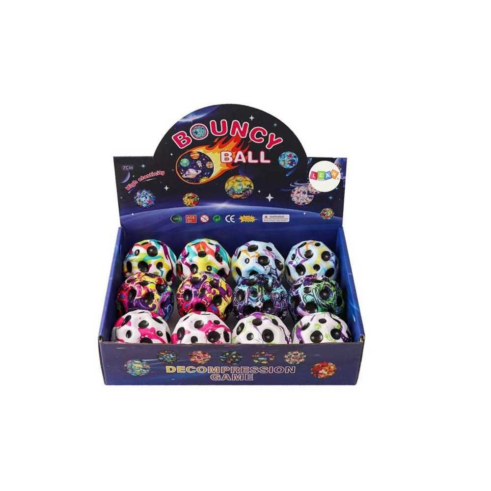 Space Glow Ball For Bouncing Kneading With Dimples 7cm