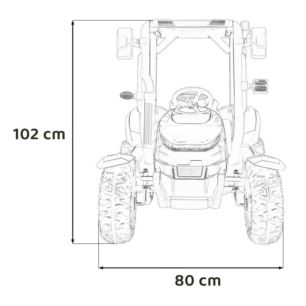 Traktor BLAST Z Przyczepką Niebieski