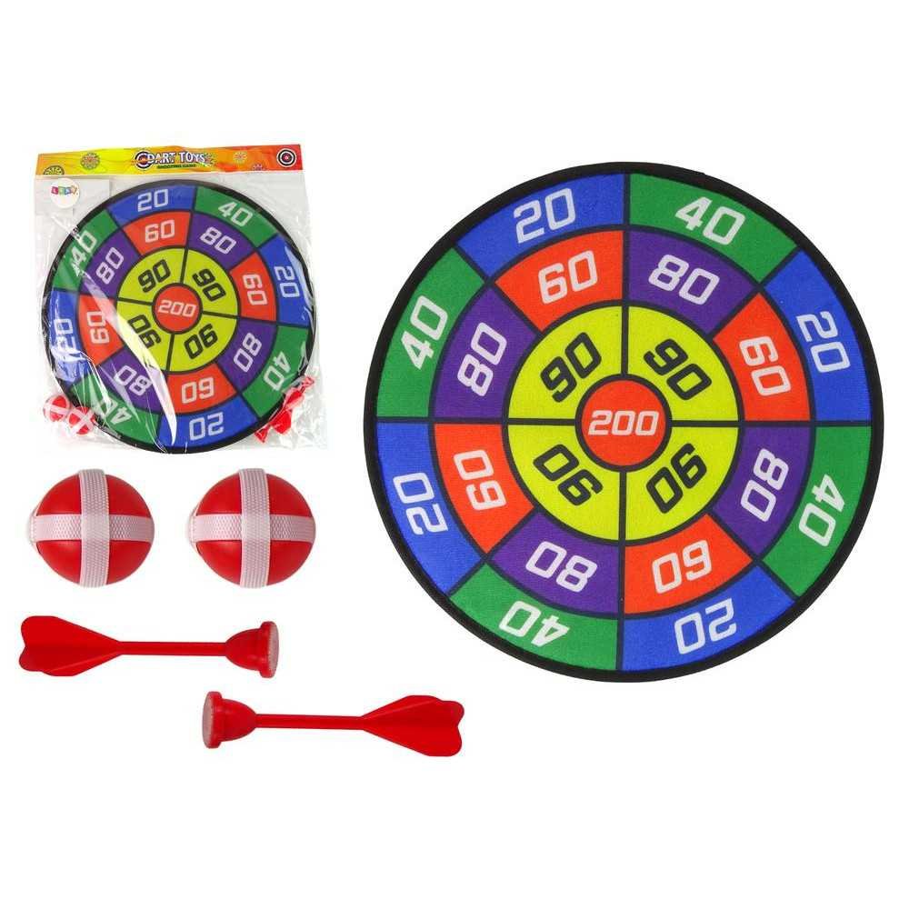 Shield Dart Game + Darts and Velcro balls