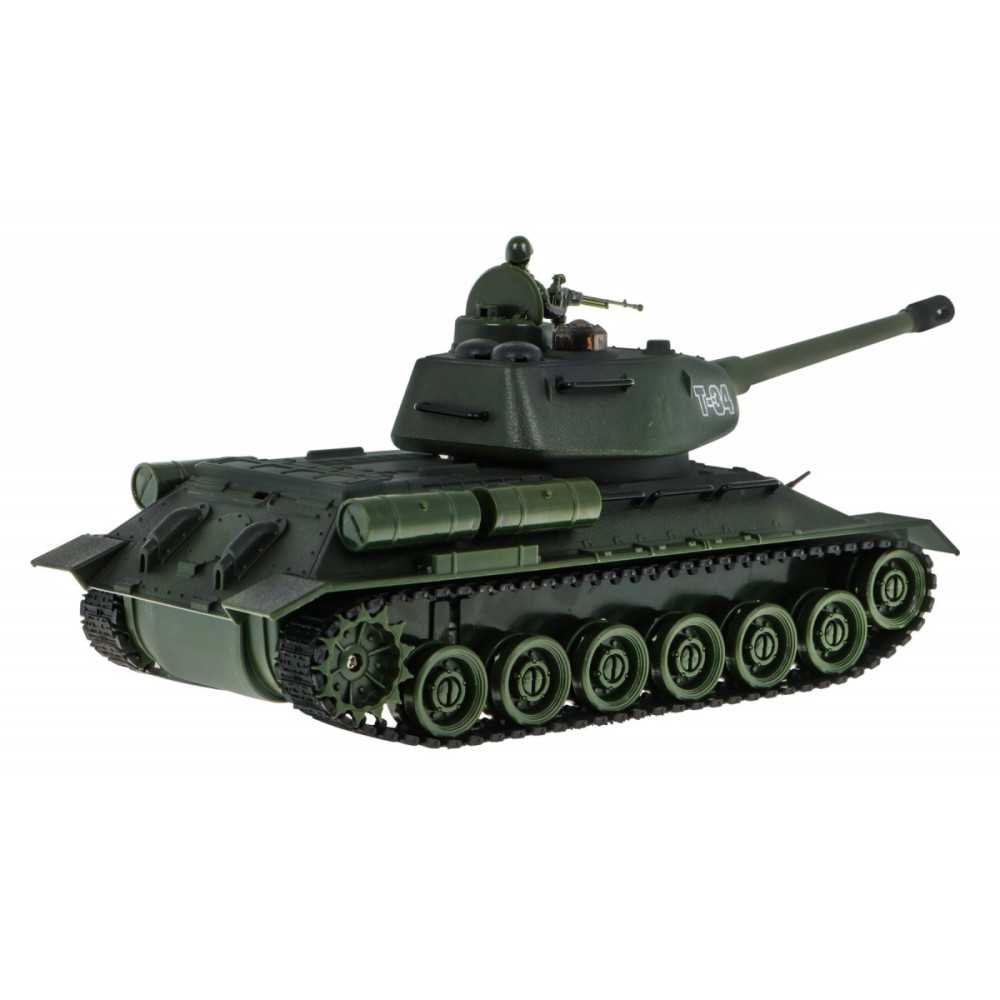 Zdalnie sterowane 2 czołgi T-34 vs Tiger dla dzieci 3+ Strzelające modele + Wielka Bitwa Czołgów