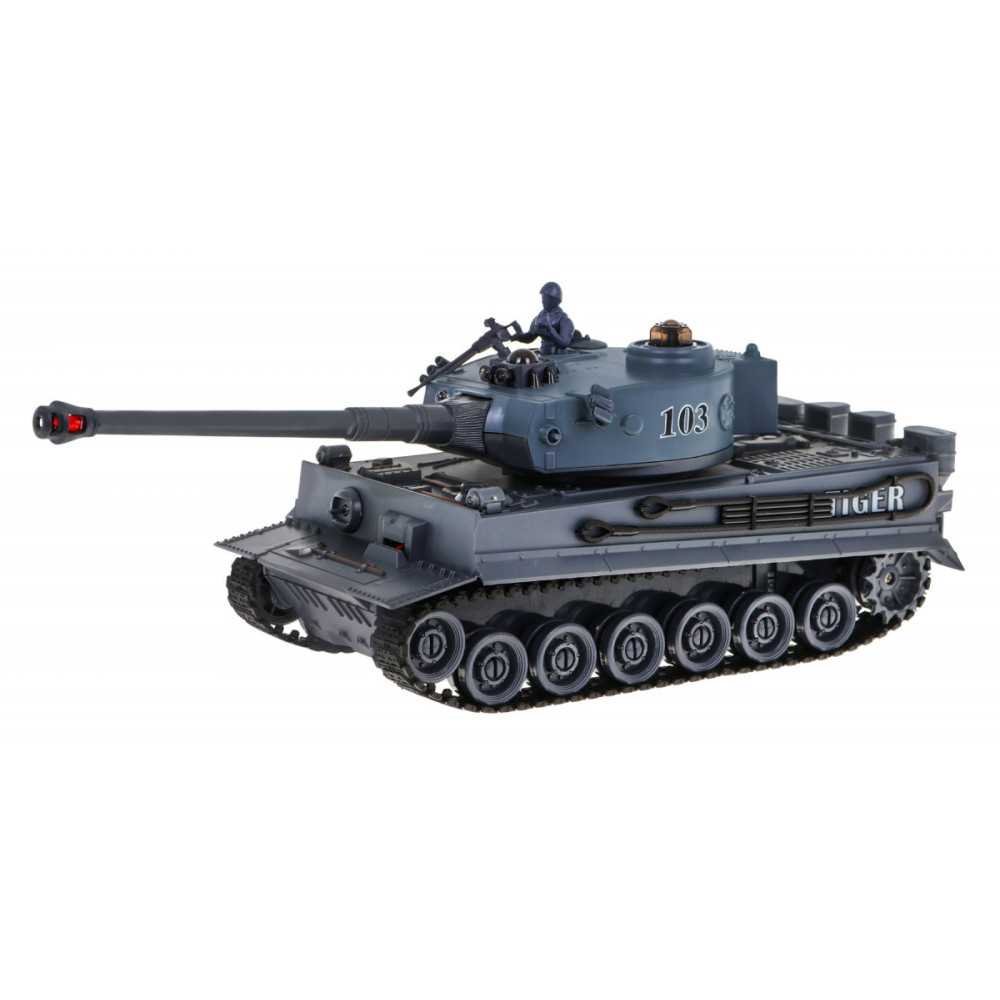 Zdalnie sterowane 2 czołgi T-34 vs Tiger dla dzieci 3+ Strzelające modele + Wielka Bitwa Czołgów