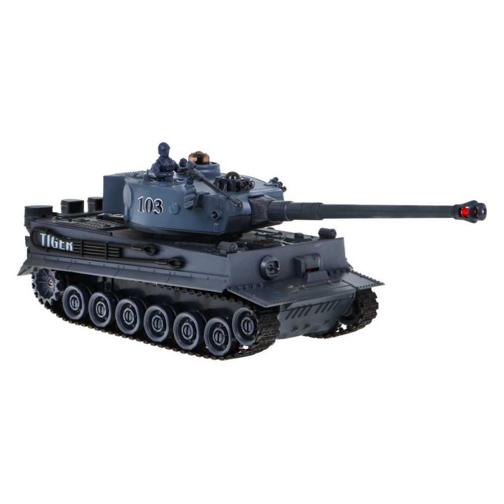 Zdalnie sterowane 2 czołgi T-34 vs Tiger dla dzieci 3+ Strzelające modele + Wielka Bitwa Czołgów