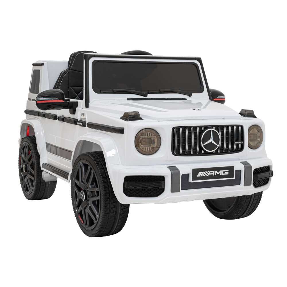 Elektromobilis Mercedes AMG G63, White-Elektromobiliai vaikams, Visureigiai-e-vaikas