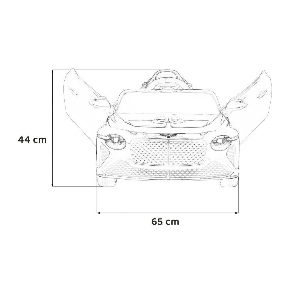 Elektromobilis Bentley Bacalar, White-Elektromobiliai vaikams, Mašinos-e-vaikas