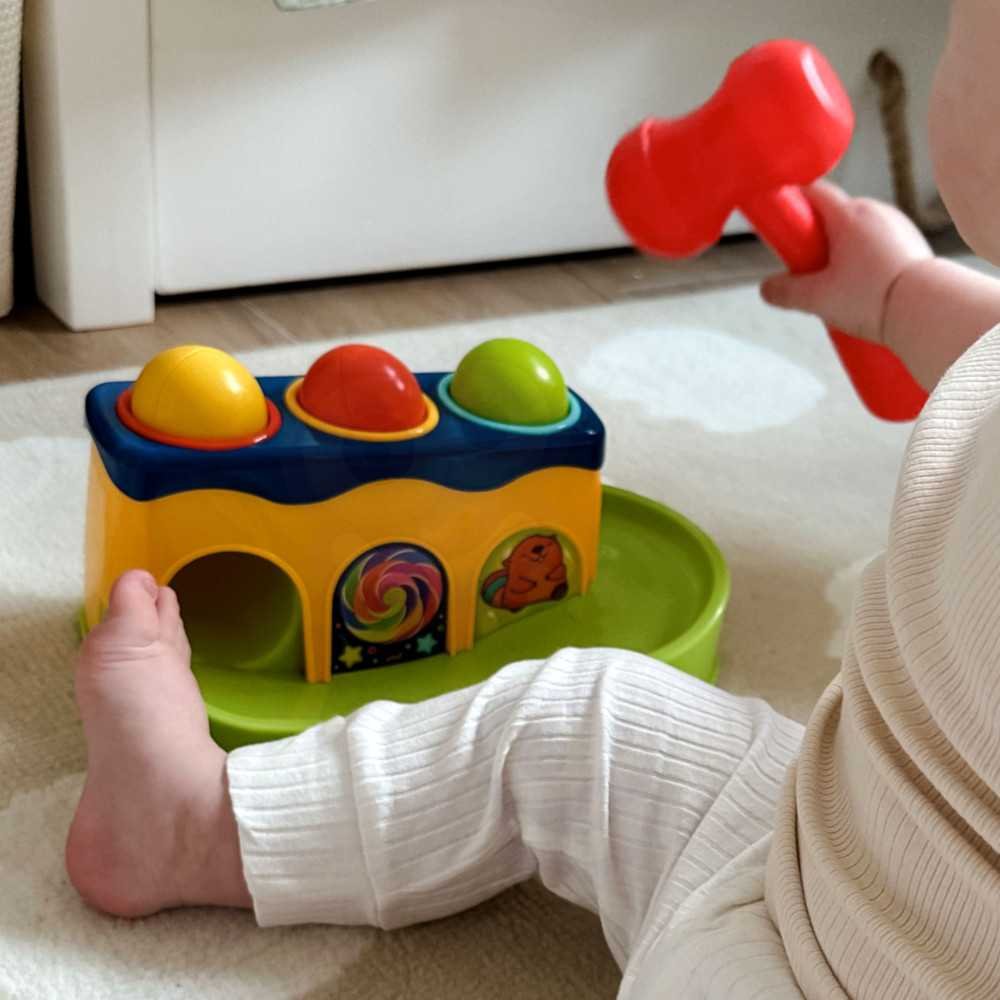 WOOPIE BABY Spalvinga Montessori plaktuko mušimo mašina-LEKER-e-vaikas