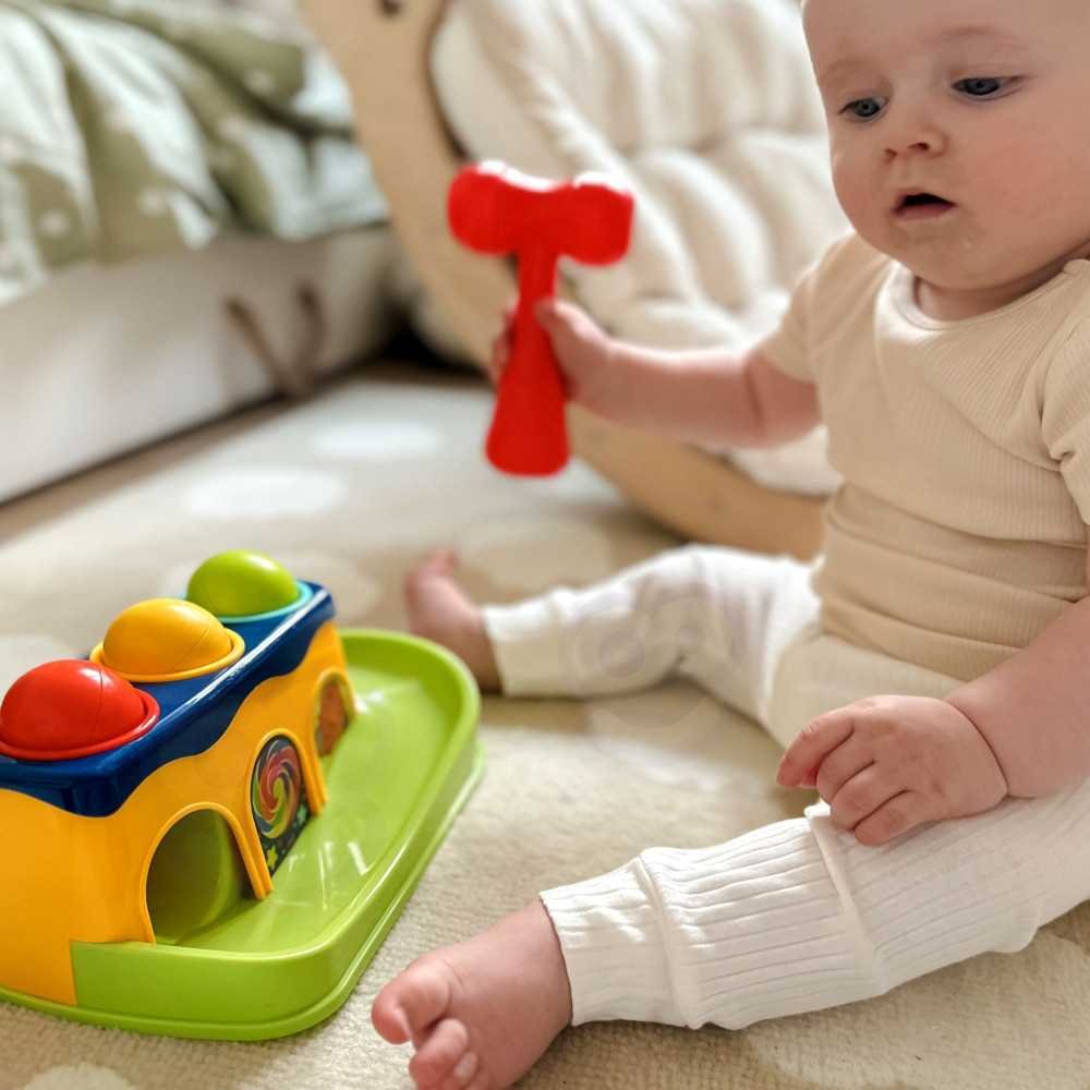 WOOPIE BABY Spalvinga Montessori plaktuko mušimo mašina-LEKER-e-vaikas