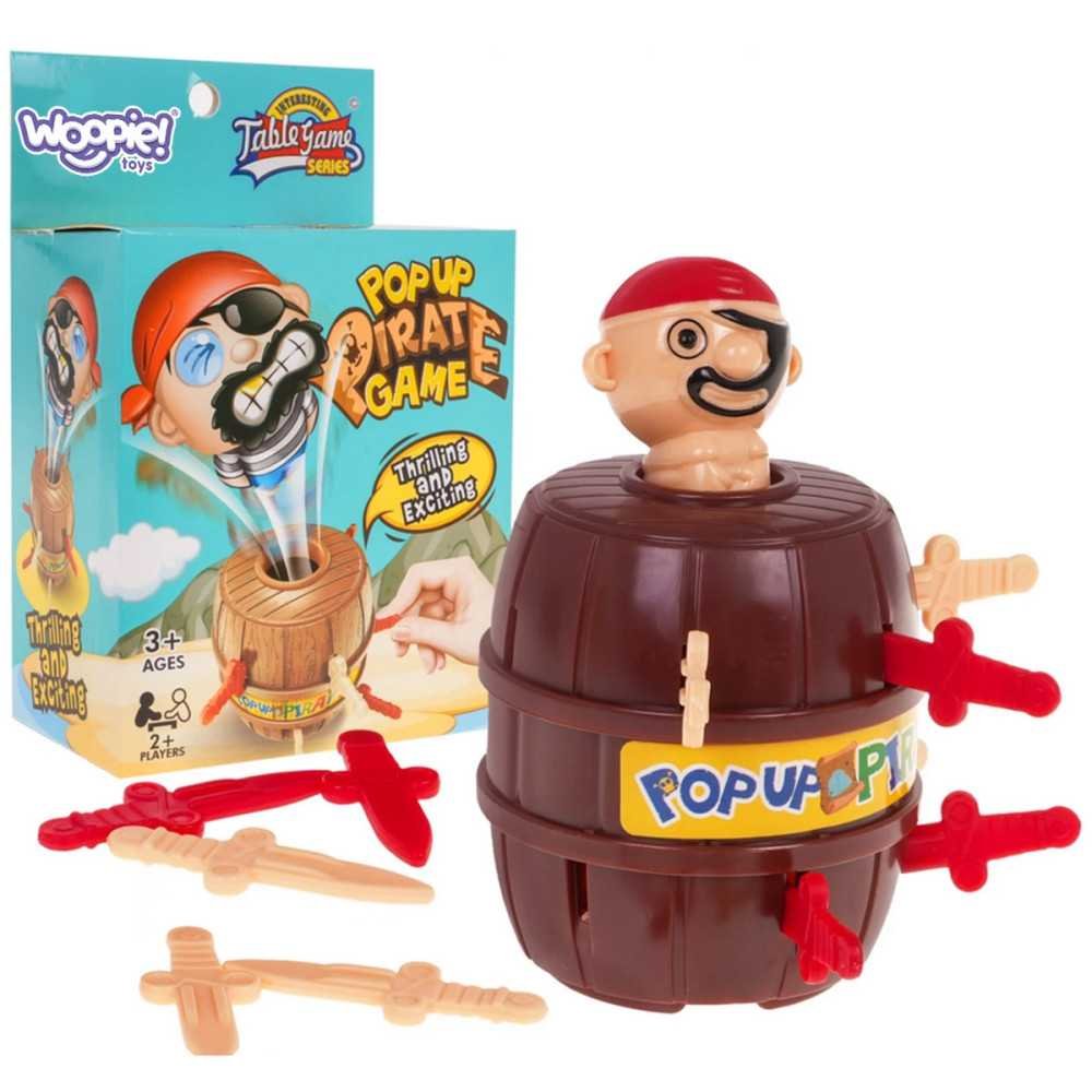 WOOPIE Arkadinis žaidimas Crazy Pop-up Pirate in a Barrel-Žaislai, Stalo žaidimai, Įvairūs stalo žaidimai-e-vaikas