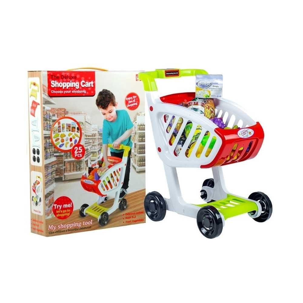 Shop Trolley + 25 Toy Food