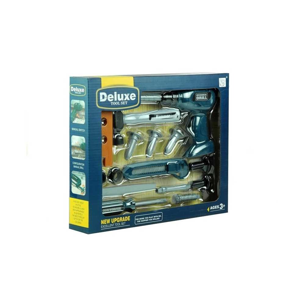 Deluxe Tool Set Cordless Drill Hammer Screwdriver