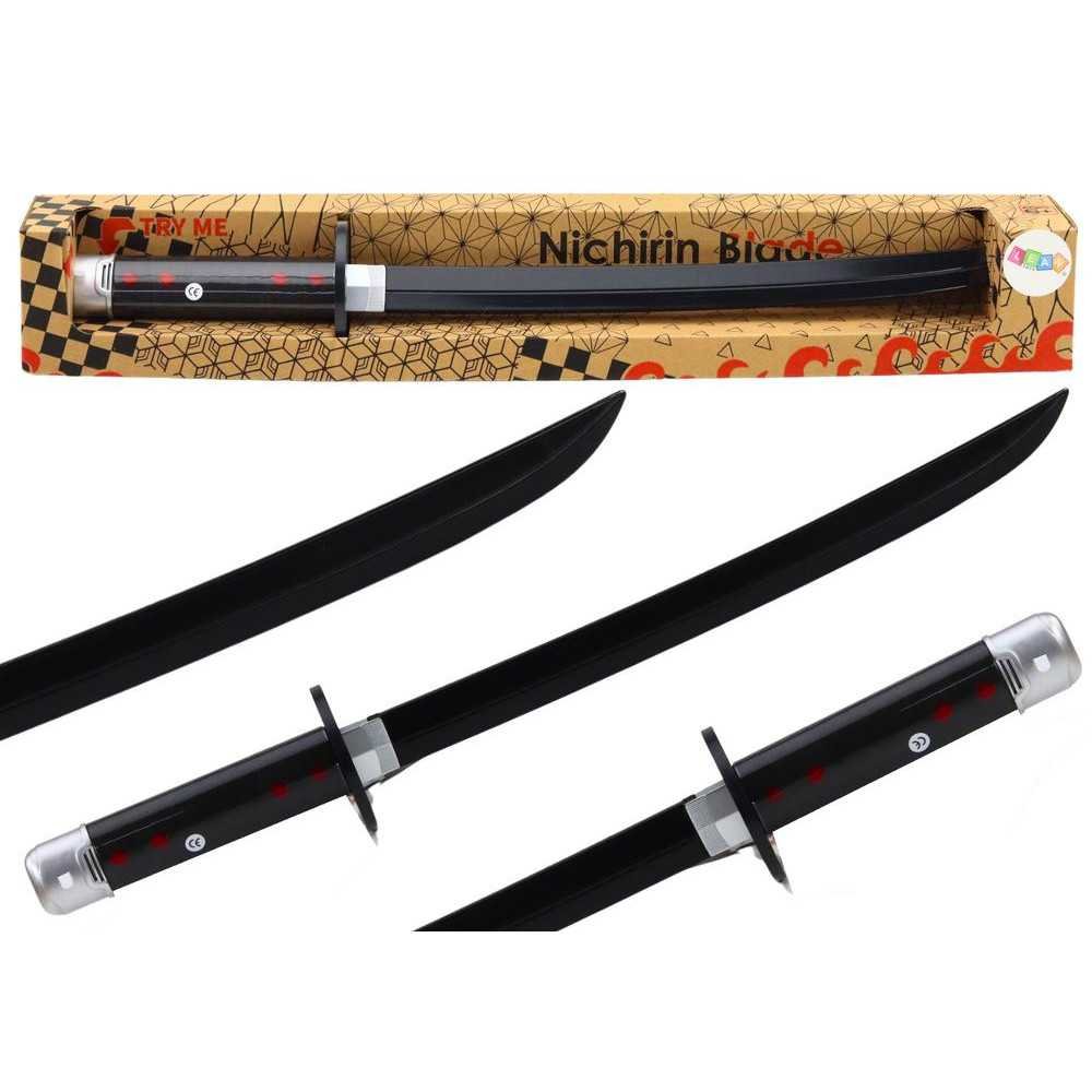 Battery Operated Samurai Nichirin Sword Comfortable Handle Black Sound