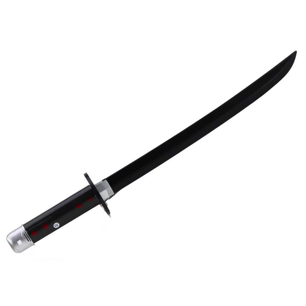 Battery Operated Samurai Nichirin Sword Comfortable Handle Black Sound