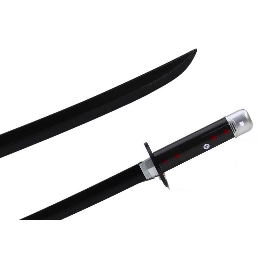 Battery Operated Samurai Nichirin Sword Comfortable Handle Black Sound