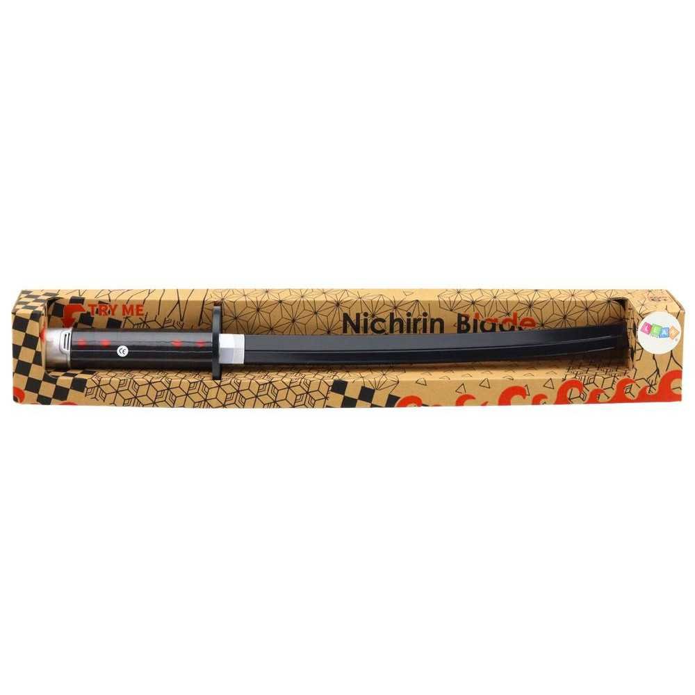 Battery Operated Samurai Nichirin Sword Comfortable Handle Black Sound