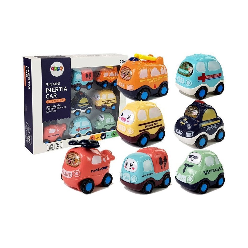 Set of Toy Cars for children with a stretch 7 elements