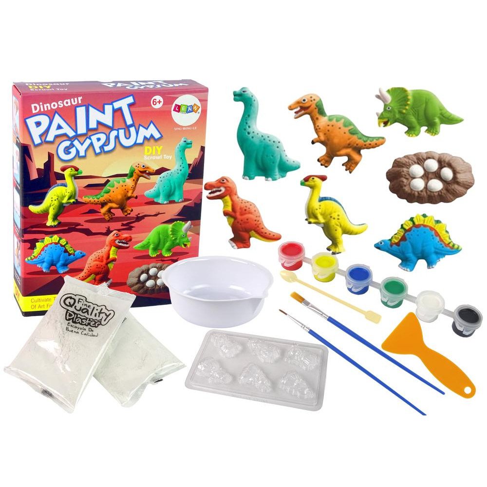 DIY Plaster Casting Kit Painting Paint Dinosaurs