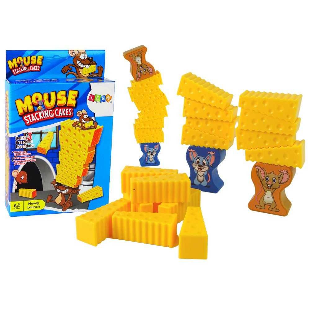 Cheese Tower Hungry Mouse Skill Game  Build a Cheese Tower