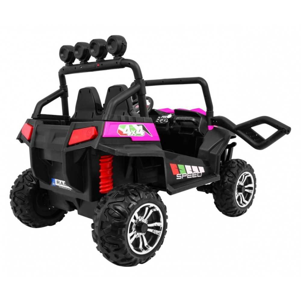 Elektrinis Buggy Grand Lift 4x4, Pink-Elektromobiliai vaikams, Keturračiai ir bagiai-e-vaikas